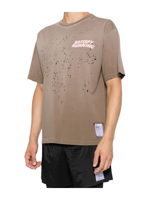 SatisfyT-shirt MothTech con effetto vissuto SATISFY | 11006-981E8SUNBLEACHED RAINDRUMWA